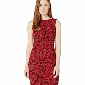 Calvin Klein Women's Short Dress Black Red Dress